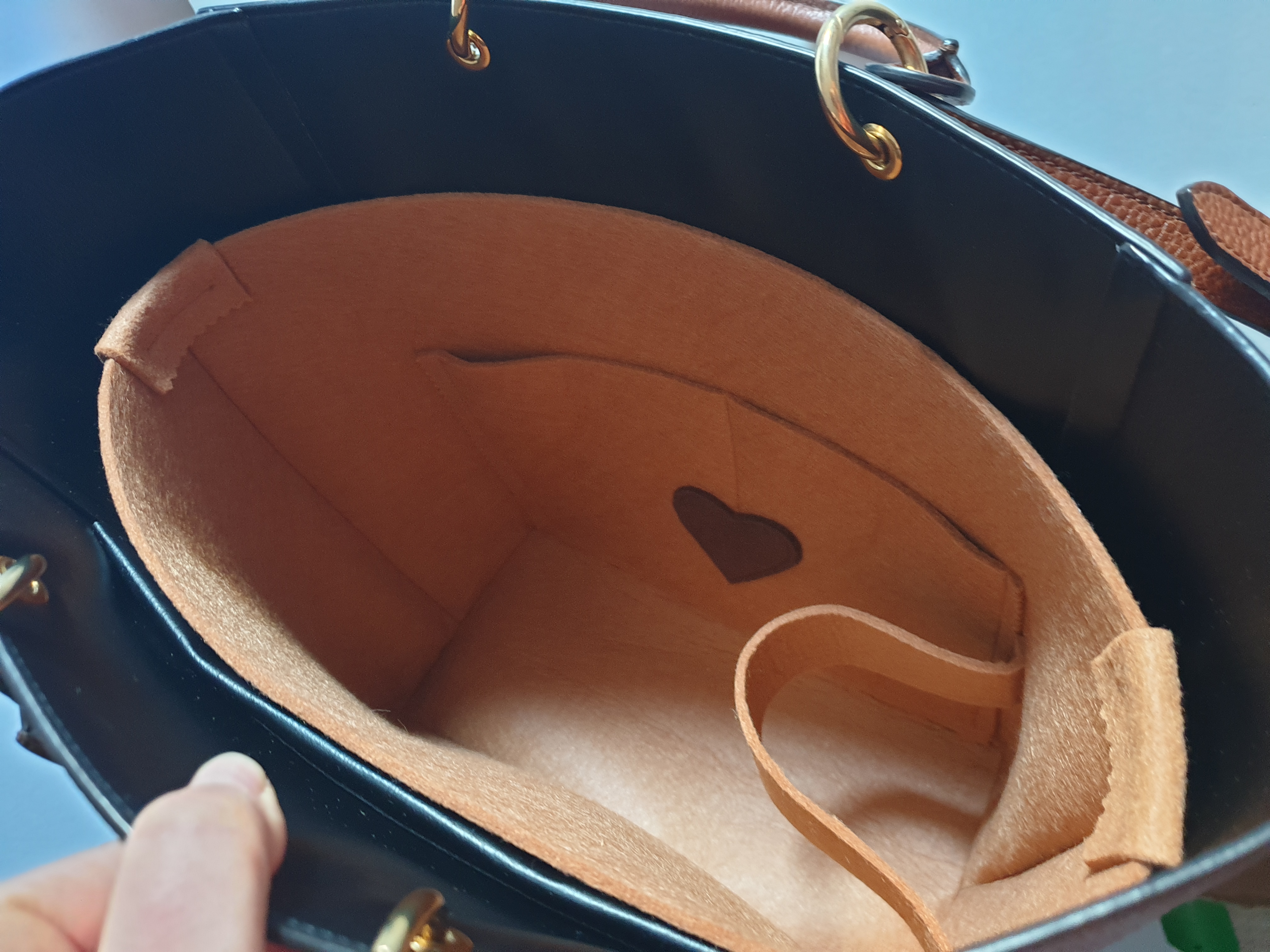 Mulberry maple tote bag insert small maple large bag